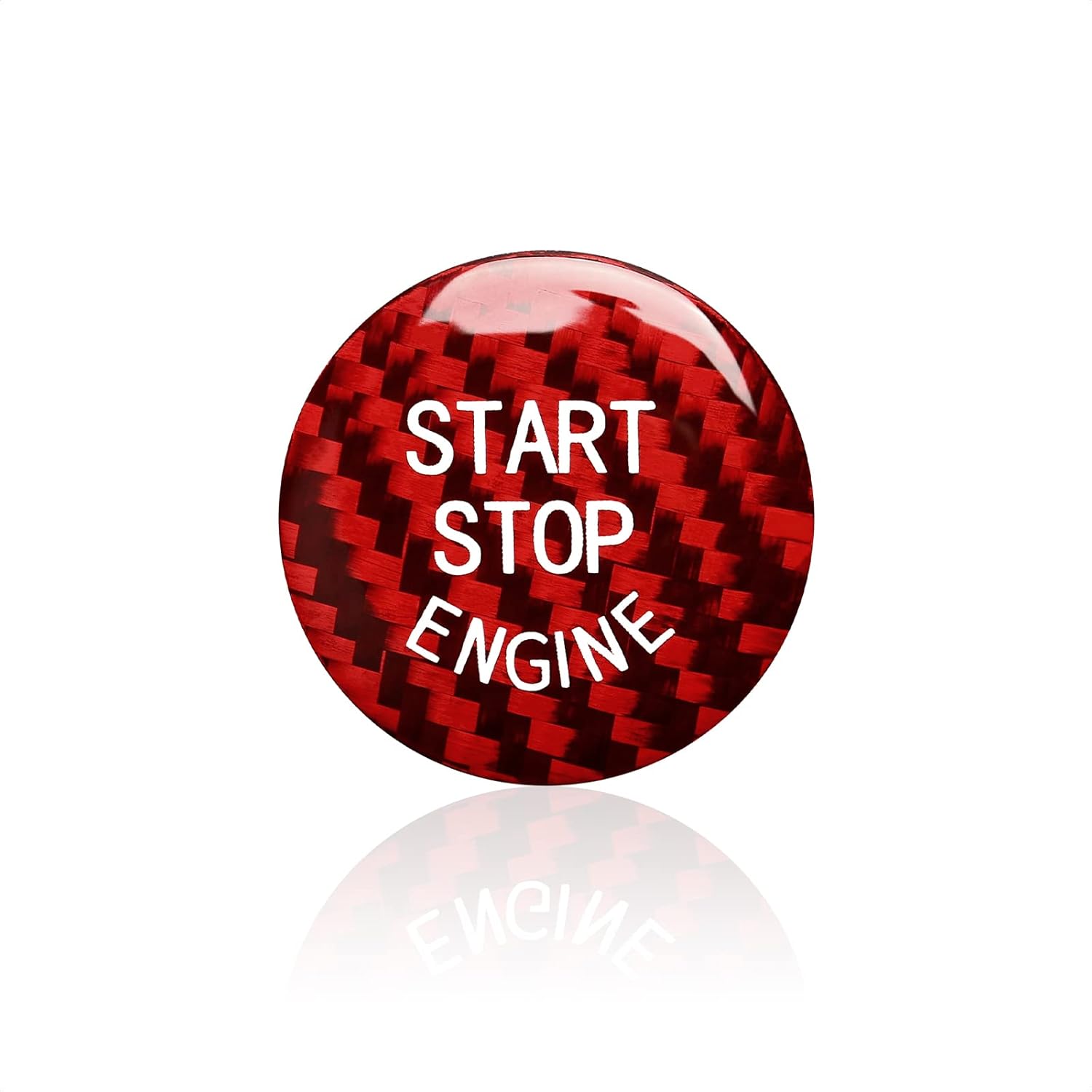 Car Engine Start Stop Button Cover Sticker Decals Push to Start Ignition Button