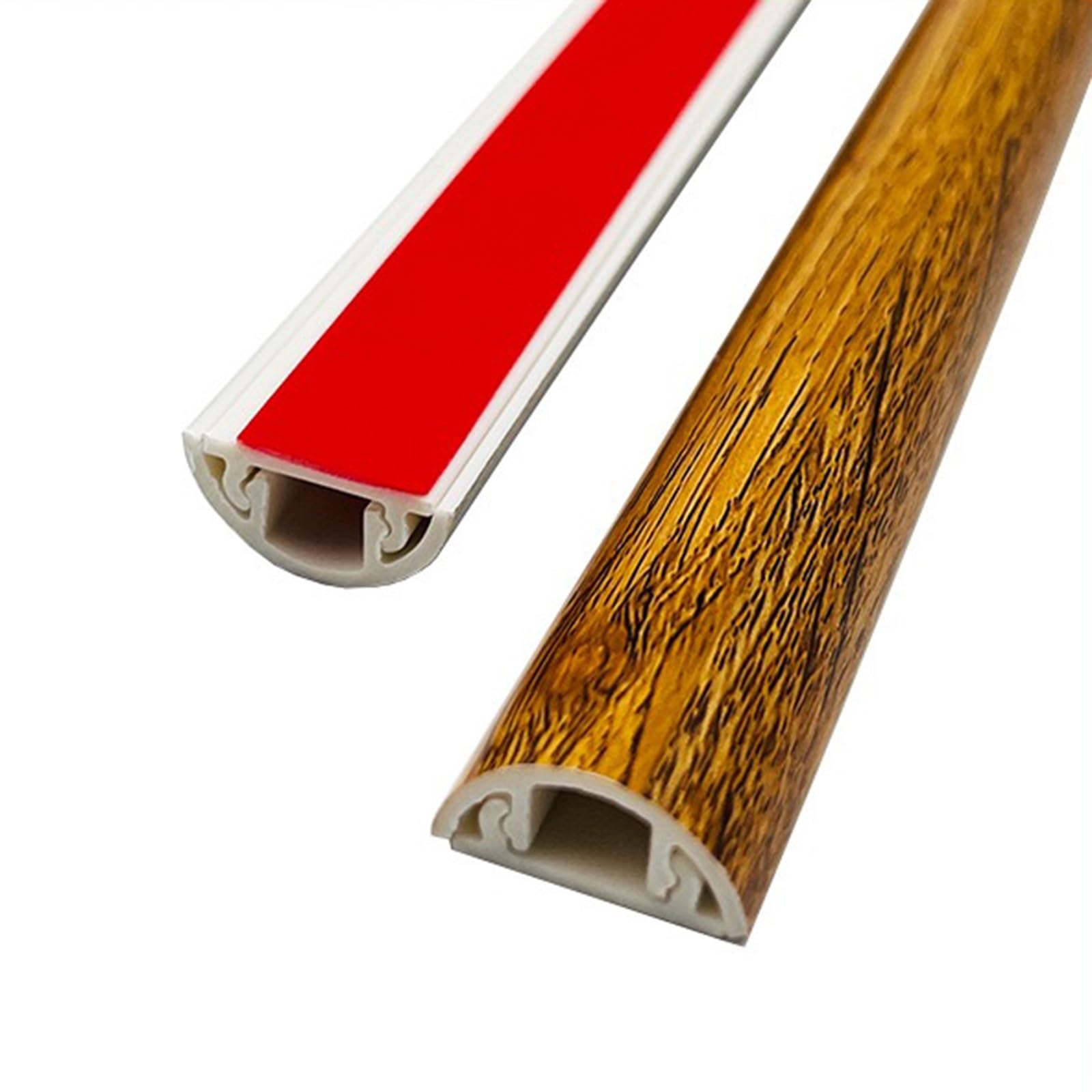 Kabelkanal Raceway Kabelmanagement, Selbstklebende halbrunde Hart-PVC-Kabelabdeckung für 1 Kabel, Stromkabelabdeckung Bodenkabelkanal zur Vermeidung von Stolperfallen ( Color : Style 9 , Size : 120cm/