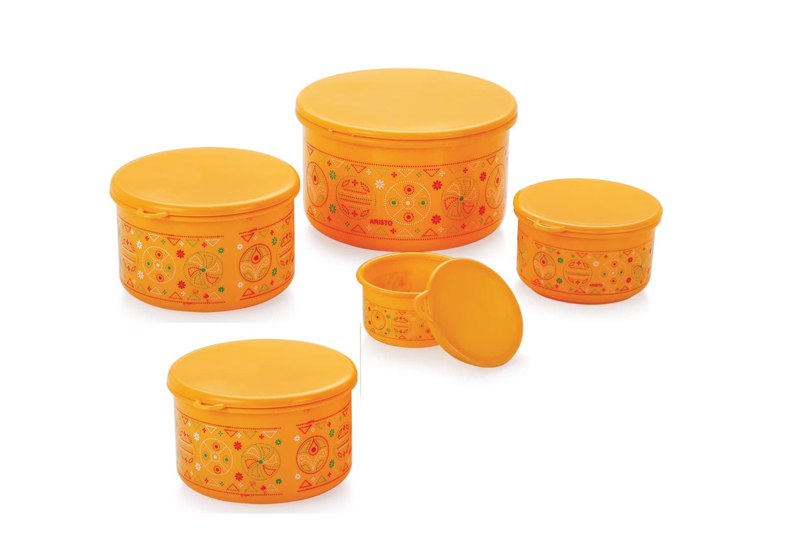 Aristo Glory Plastic Storage Container 4 Pcs Set, Color May Vary