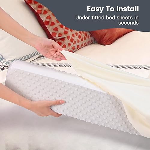 Miniatura 2 de YENING Parachoques de cama de bebé para niños pequeños, riel de protección de cama de espuma para cama de niños pequeños, parachoques para cama