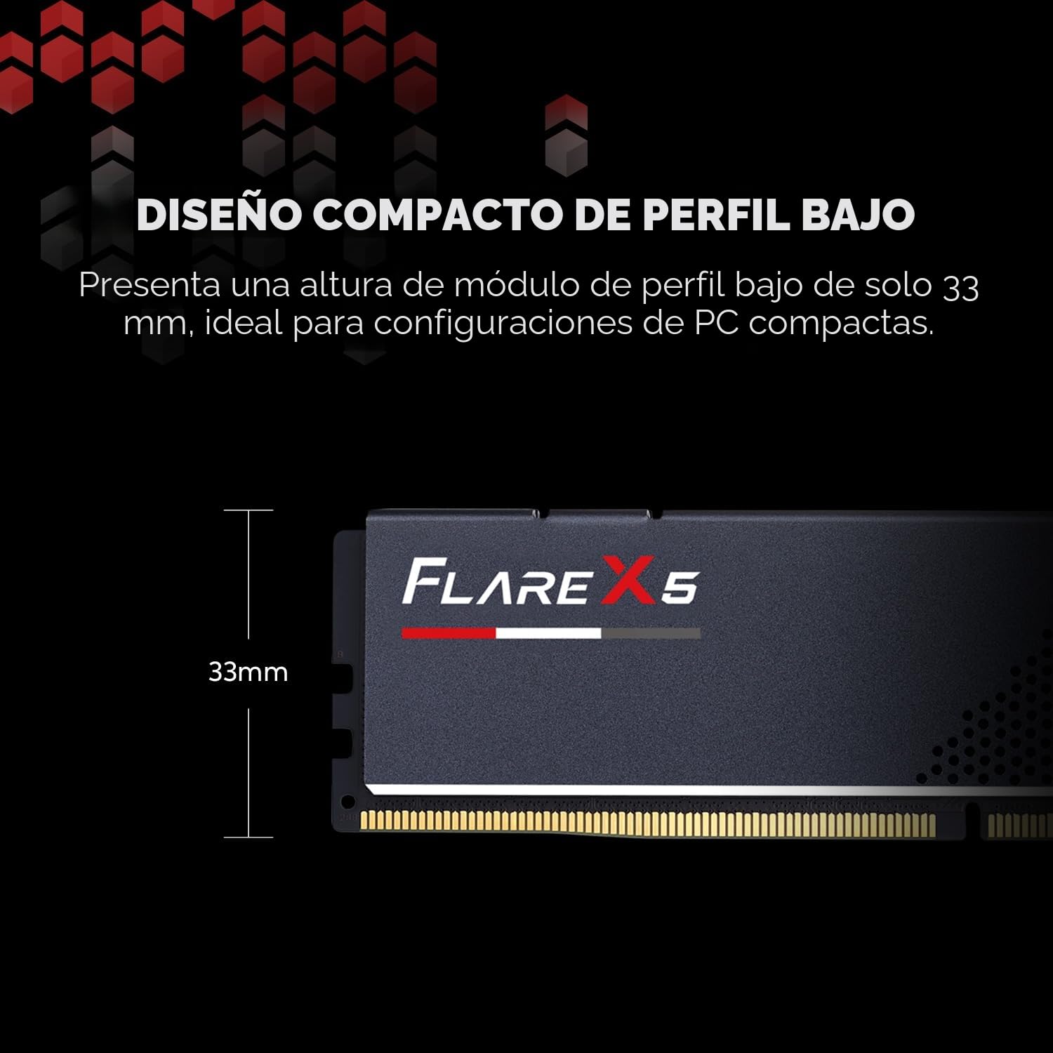 G.Skill Flare X5 Series (AMD Expo) DDR5 RAM 6000MT/s Memoria para computadora de escritorio U-DIMM (DDR5-6000 CL30-36-36-96 1,35 V, negro mate, 96 GB (2 x 48 GB))