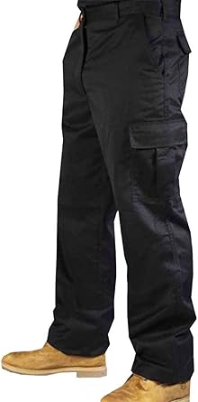 plain black work trousers