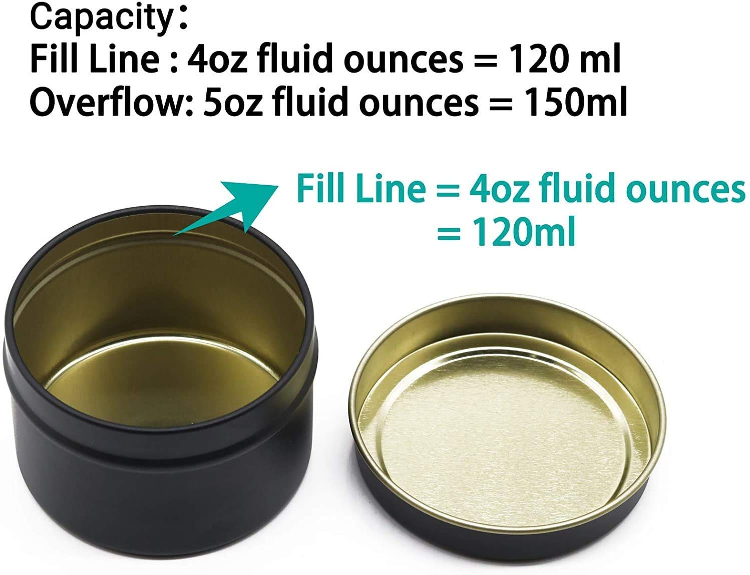 NRANSON Słoiki na świece do produkcji świec, zestawy do produkcji świec zawierają 24 sztuki metalowych puszek na świece 237 ml z pokrywkami, 50 bawełnianych knotów, 40 naklejek knotów, 4 uchwyty na knoty, zestaw upominkowy do samodzielnego wykonania świec