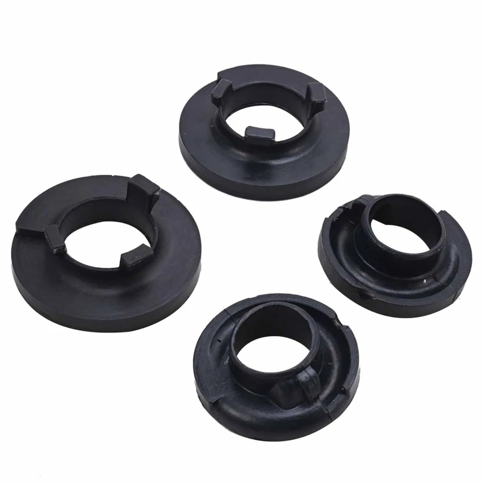 4 x obere und untere Federunterlage Satz Hinterachse Kompatibel mit VW California T5 Camper Multivan V VI Transporter T5 T6 2003-2024 7E0511149D 7H0511149 7H0511149B 7H0511150B