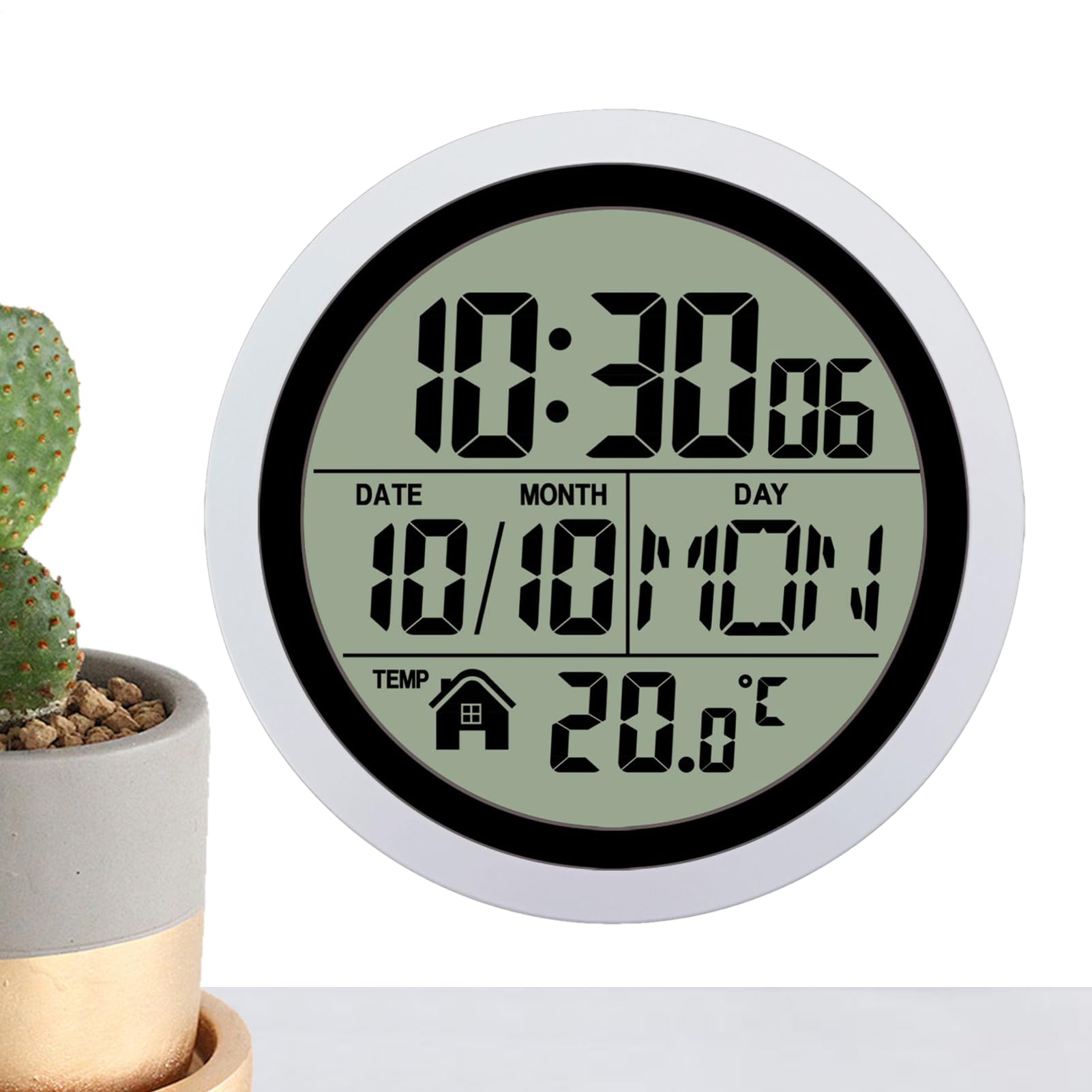Orologi da Bagno a Batteria Impermeabile con display LCD di temperatura e
