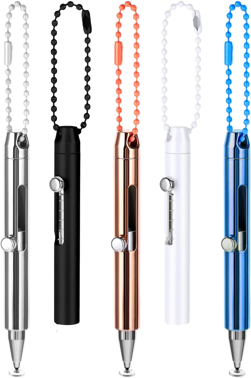Mabor Stylus for Touch Screens, 5Pcs Mini Stylus Pen with Keychain Portable Precision Capacitive Stylus for Cell Phone Tablets Universal Touch Pen for Touchscreen Laptops