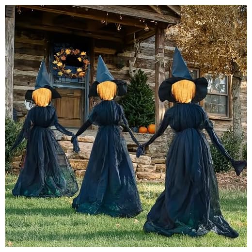 Light-Up 5 FT Halloween Witch Decorations