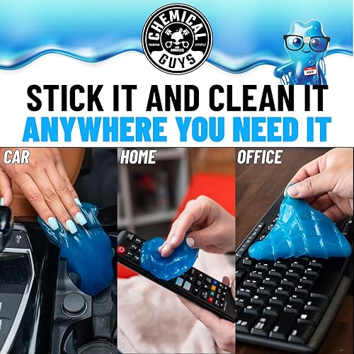 Miniatura 6 de Chemical Guys Sticky Icky - Gel de limpieza para automóvil, manzana verde, limpiador interior de automóvil, limpiador reutilizable para grietas y