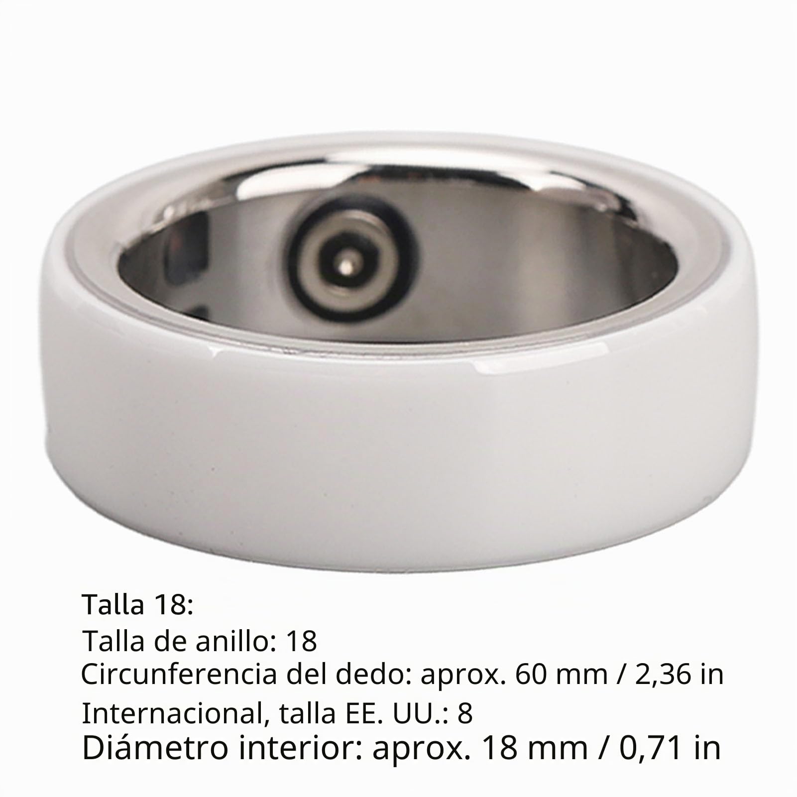 Bewinner Rastreador de Actividad Física, Anillo Inteligente de Seguimiento de Actividad Física, Monitor de Salud para Frecuencia Cardíaca, Sueño, Seguimiento de Temperatura Corporal,
