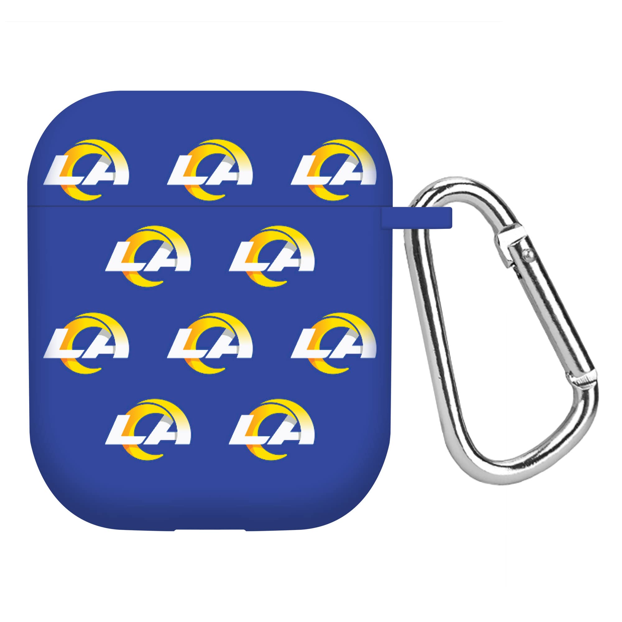 GAME TIME Los Angeles Rams HD Case Cover Compatible with Apple AirPods Generation 1 & 2 (Repeating)