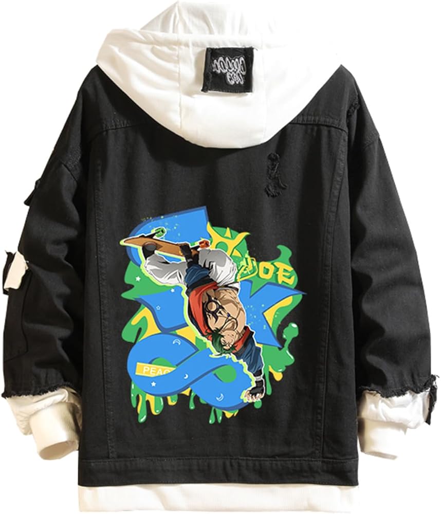ISaikoy Anime SK8 the Infinity Denim Jacket Reki Long Sleeve Jeans