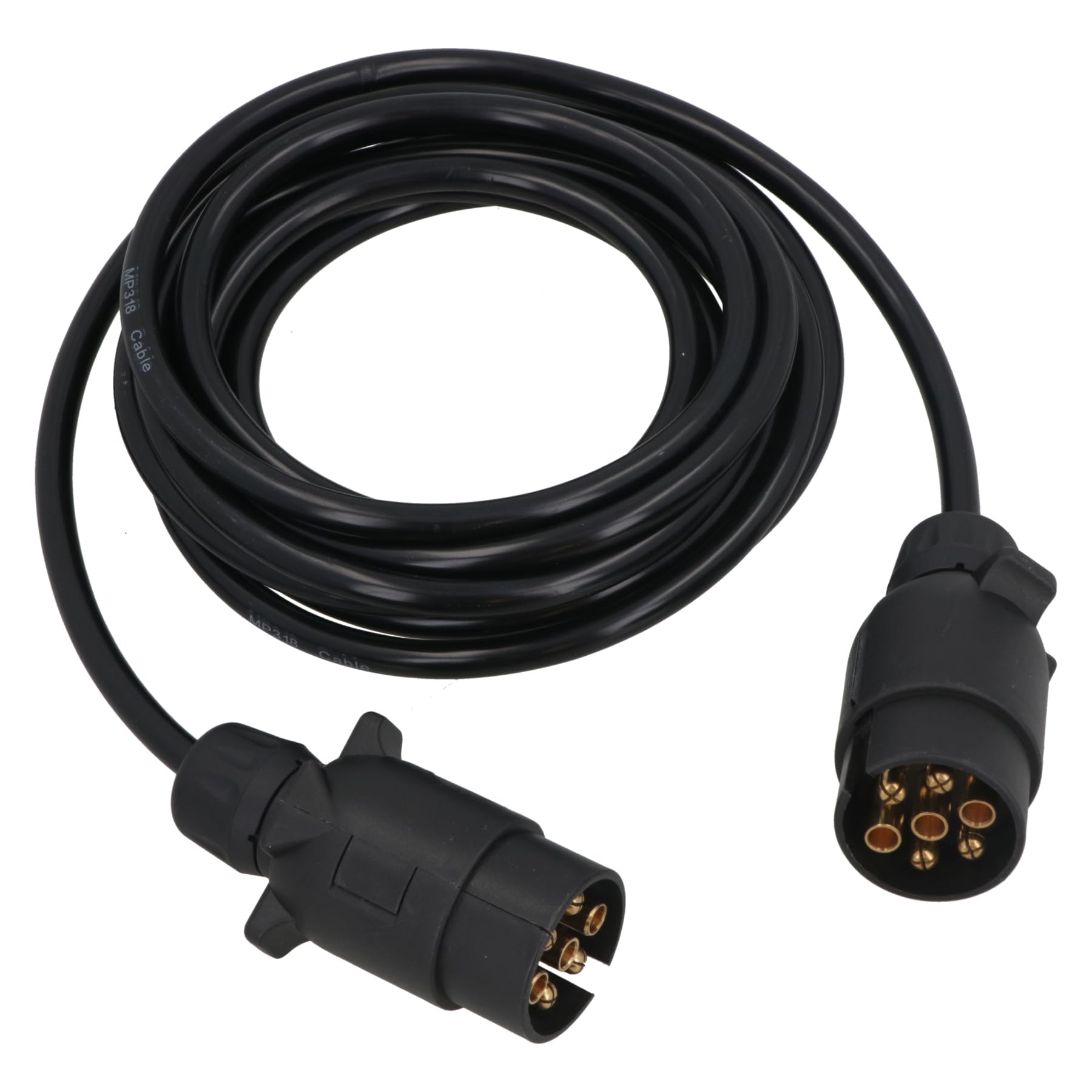 AB Tools Lampa przyczepa elektryka 3,5 m przedłużacz kabel męski do męskiego 7-pinowe wtyczki