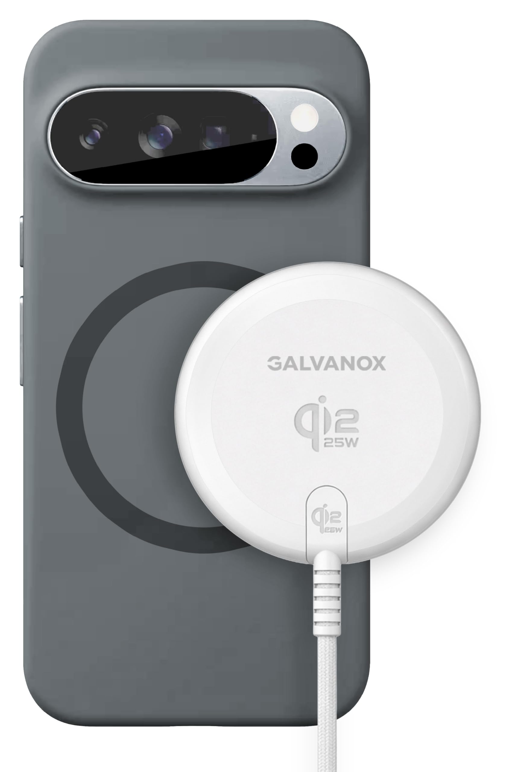 Amazon.co.jp: Galvanox Pixelsnap用25W磁気ワイヤレス充電器 - Qi2.2