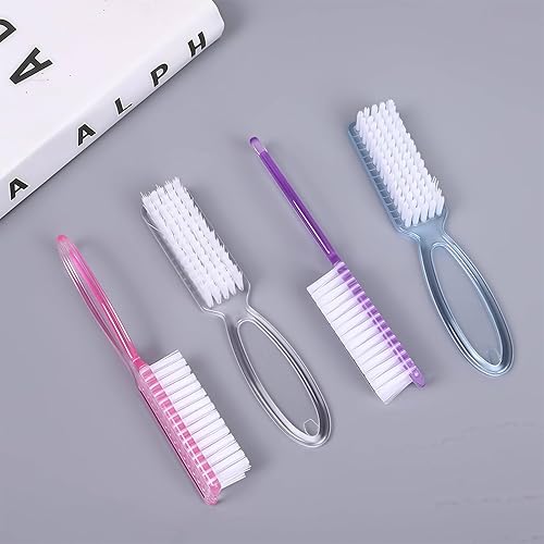 Miniatura 2 de Cepillo de uñas para limpiar las uñas, paquete de 4 cepillos de uñas con agarre de mango, cepillo de uñas para limpiar uñas cepillo para limpiar