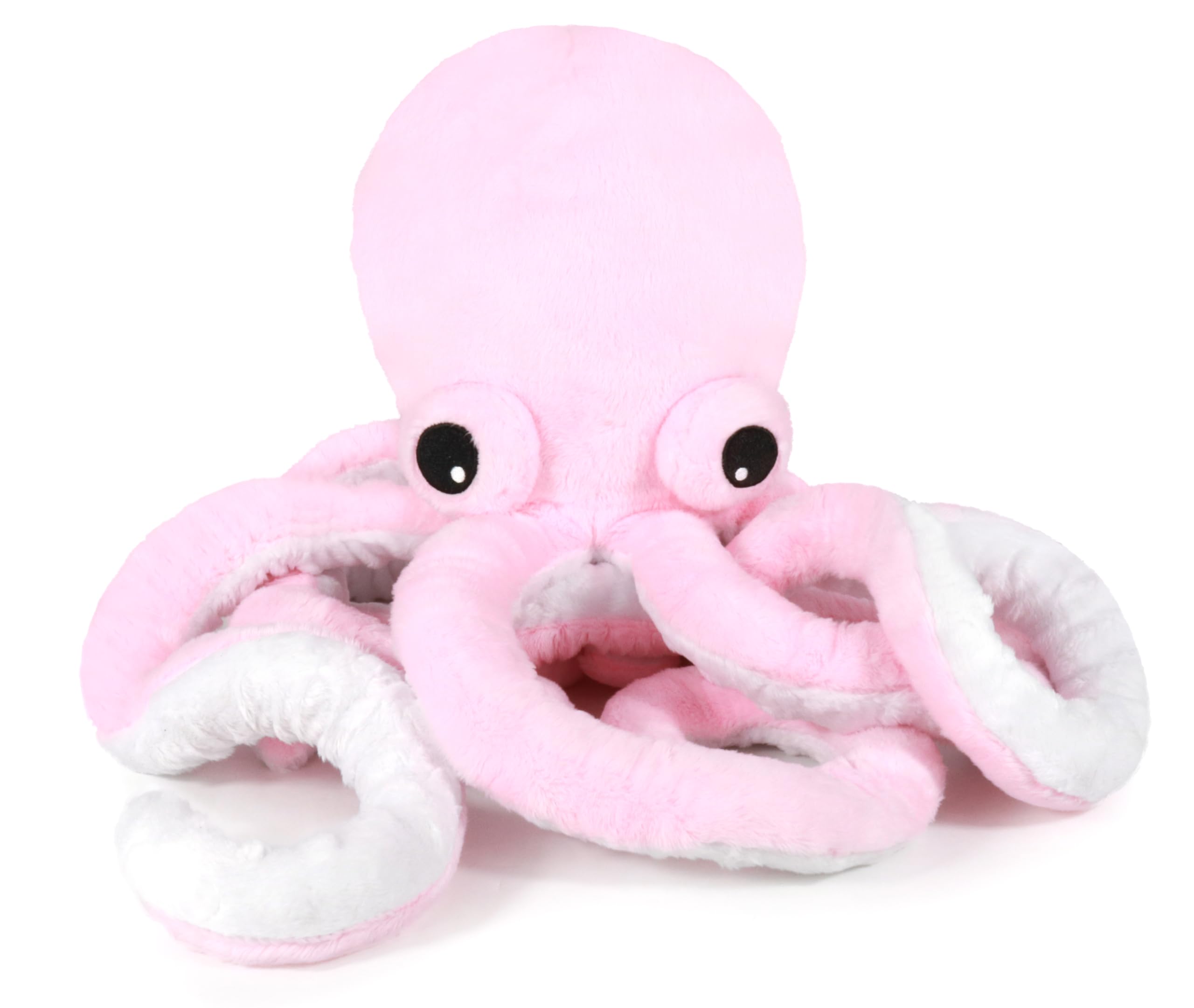 ICE KING BEAR Cute Pink Octopus Stuffed Animal - 22 Inch Large Plush Toy With Big Embroidered Eyes - View #3