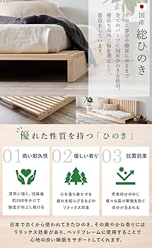 Amazon｜萩原 ベッド すのこベッド パレットベッド シングル 完成品