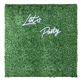 Large Size 8×8 Ft 3D Artificial Green Grass Flower Wall Panels, Quick Assembly Storage Greenery Fake Backdrop Fence Screen For Wedding Baby Show Birthday Party Indoor Outdoor Garden Backyard Home