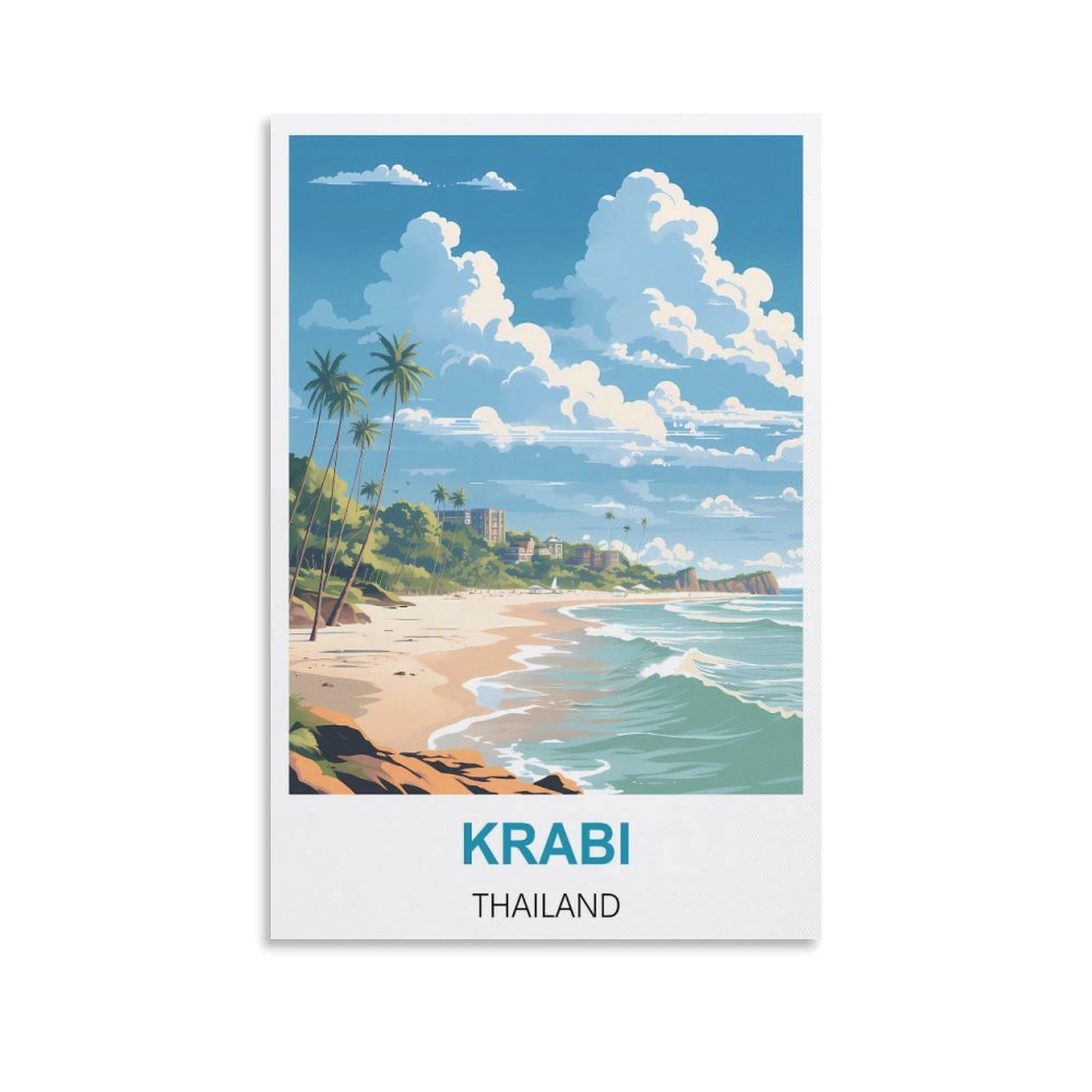 Metal Sign Tin Sign,Krabi Thailand,Cave Signs Art Plaque Poster Wall Decor for Home Kitchen Bar Club Coffee Shop Orchard Decoration 15x30cm