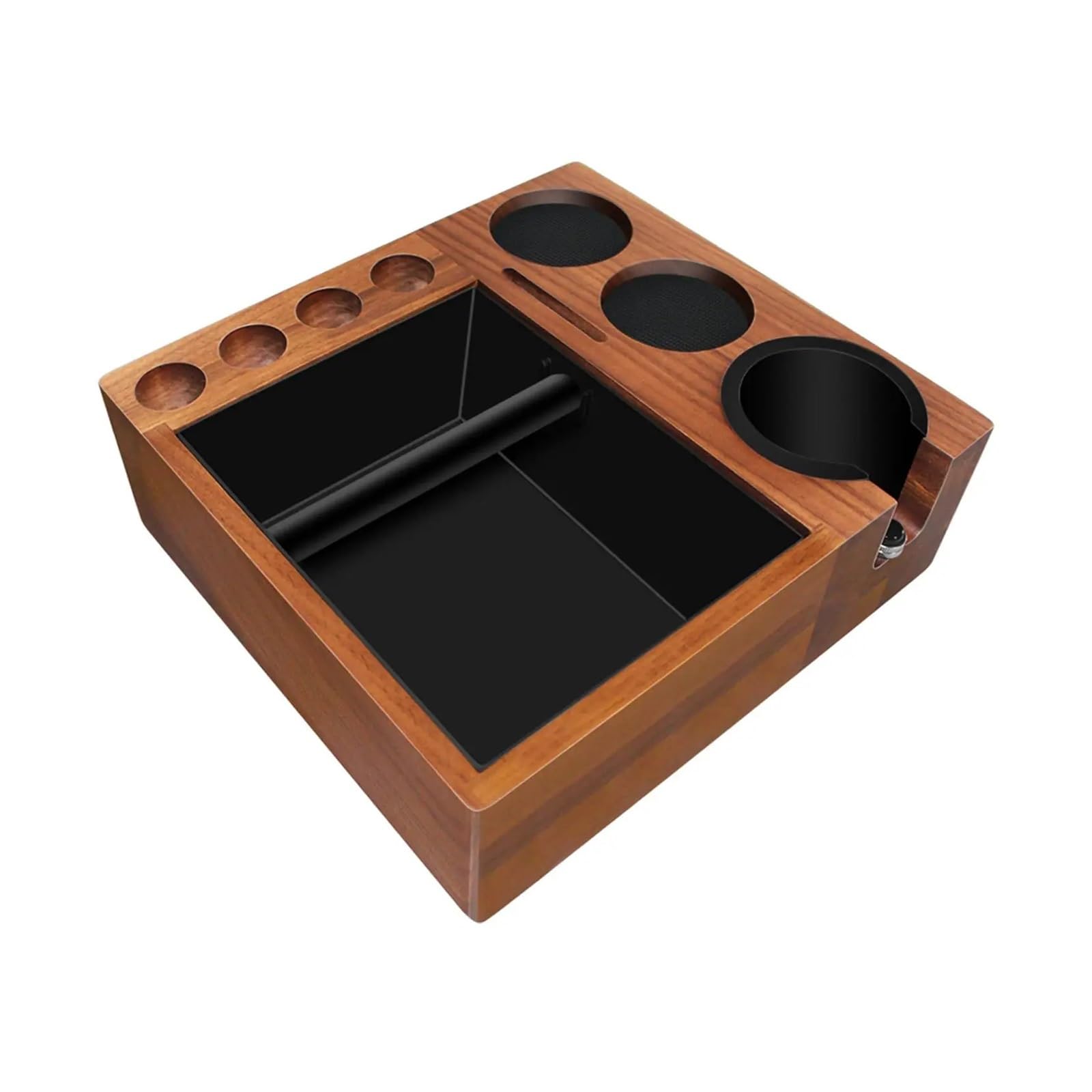 Caja organizadora de café, Caja de Golpe de Espresso Profesional, estación de compactación de Espresso, Caja de Golpe for Barra de Cocina, compactador Manual de Espresso para cafetera