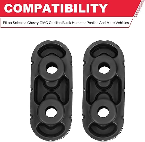Miniatura 3 de Aislante Colgante de Silenciador de Escape (2 piezas) 15092802 Se adapta para Chevy Express Suburban Silverado 1500 2500 3500 HD, para Yukon Savana