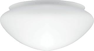 Westinghouse Lighting 8704540 Lampenschirm 13,1 cm aus satiniertem Glas, Pilzform, weiß, 14.3 x 17 x 8.51 cm