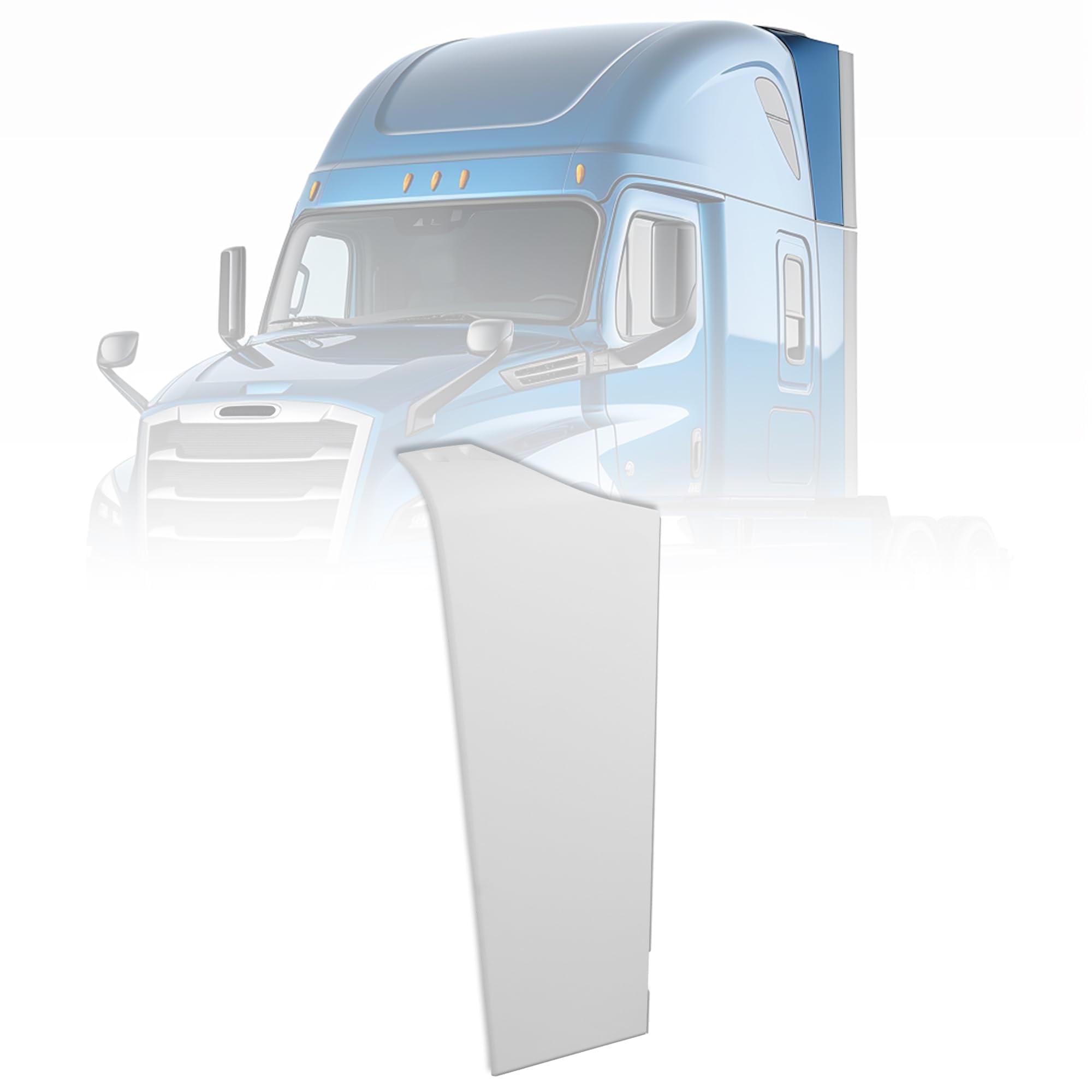 HECASA Semi Truck Behind Cab Cabin Fairing Extension Compatible with 2008-2020 Freightliner Cascadia Replacement for A2267507000 Upper Top Left