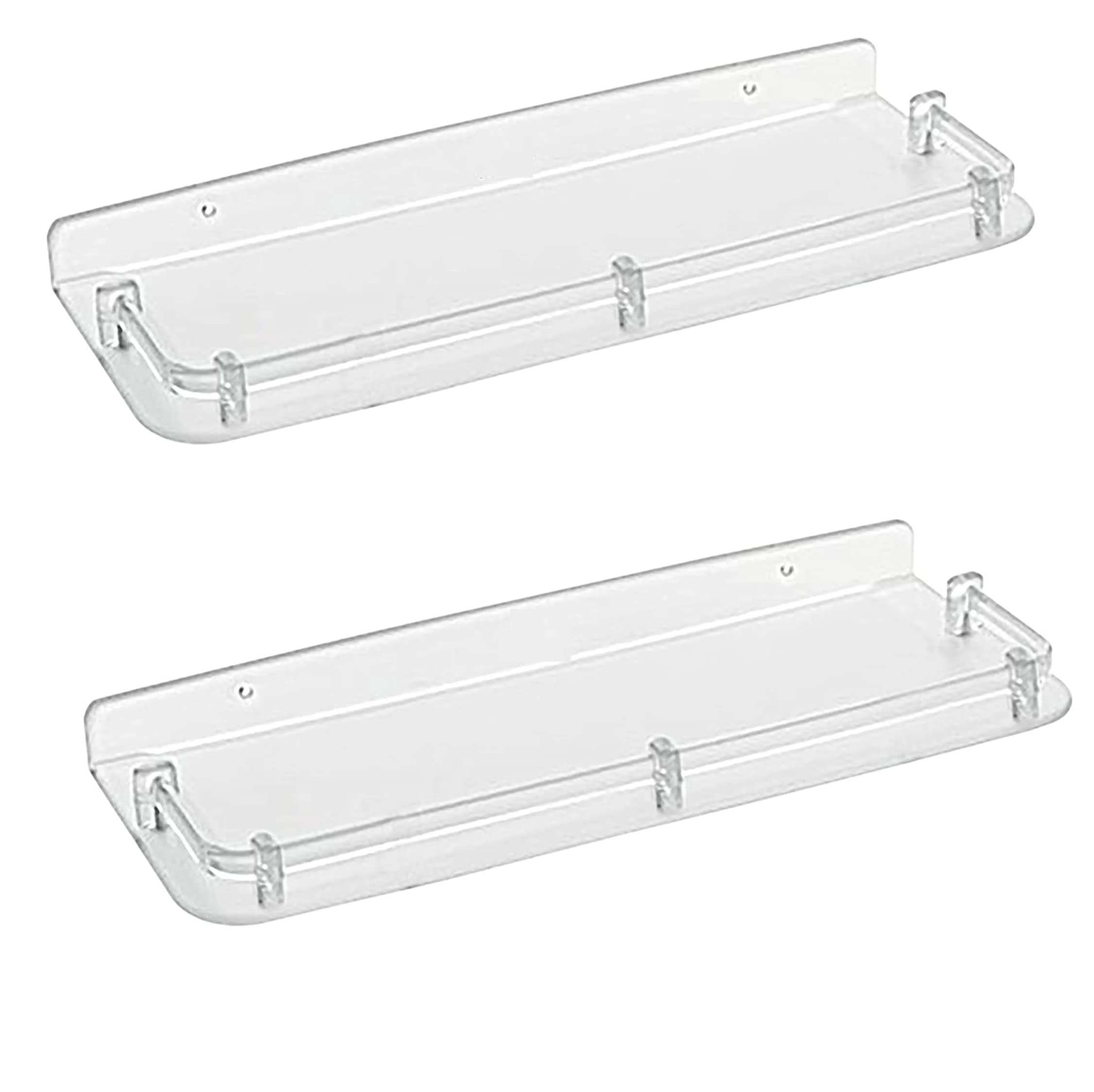 RBS Unbreakable 15" (inch) Frosted Acrylic Bathroom Shelve/Storage Basket/Storage Shelf for Bathroom Accessories - 2 pc (B0BP882PGF) Amazon Price History, Amazon Price Tracker