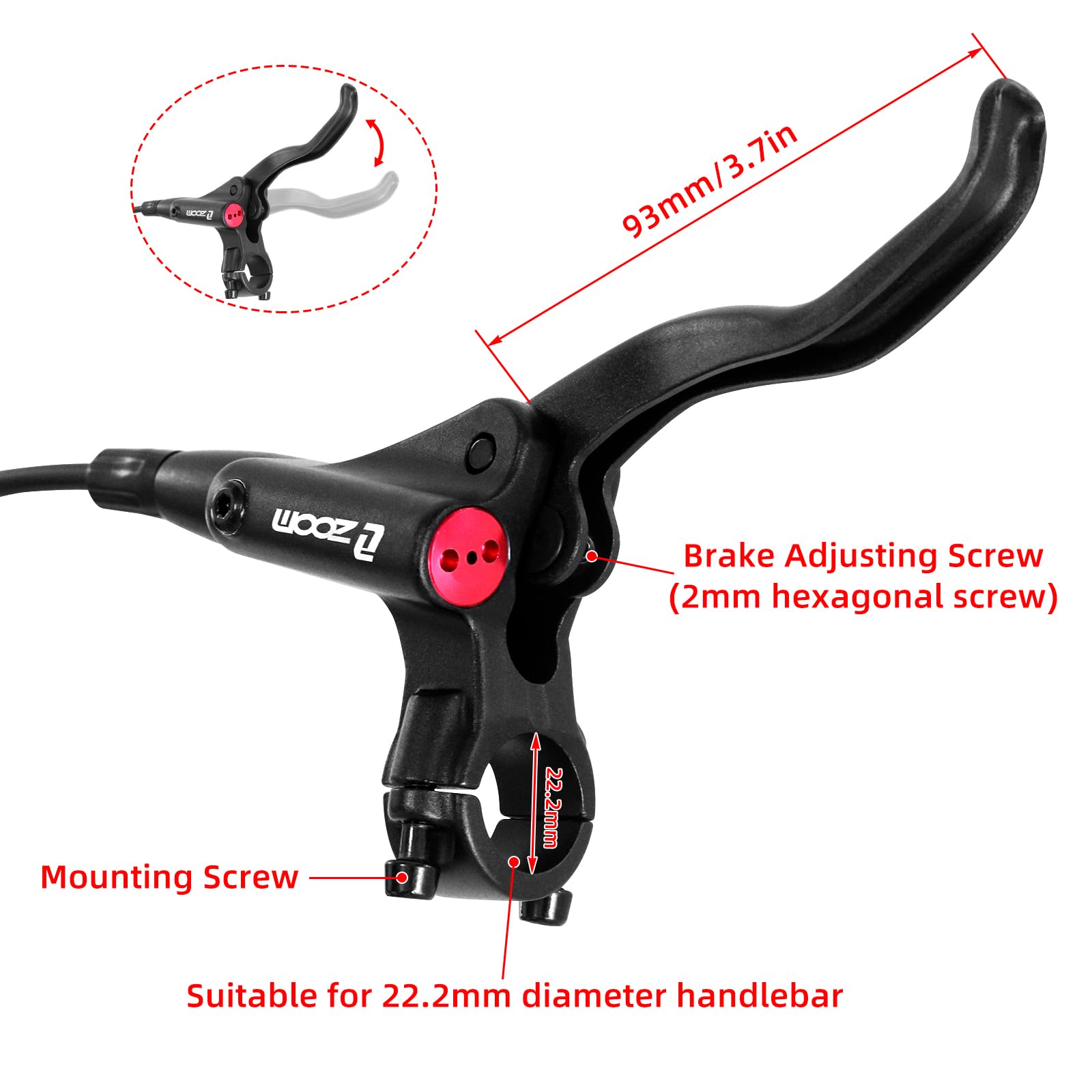 Amazon.co.jp: Z00M MTB 油圧ディスクブレーキセット マウンテンバイク