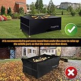 Fageny Garden Furniture Covers Waterproof Garden Table Cover, 200x200x94cm Tear Resitant Oxford Fabric Outdoor Patio Circular Set Cover Waterproof, Windproof, Anti-UV - Image 5