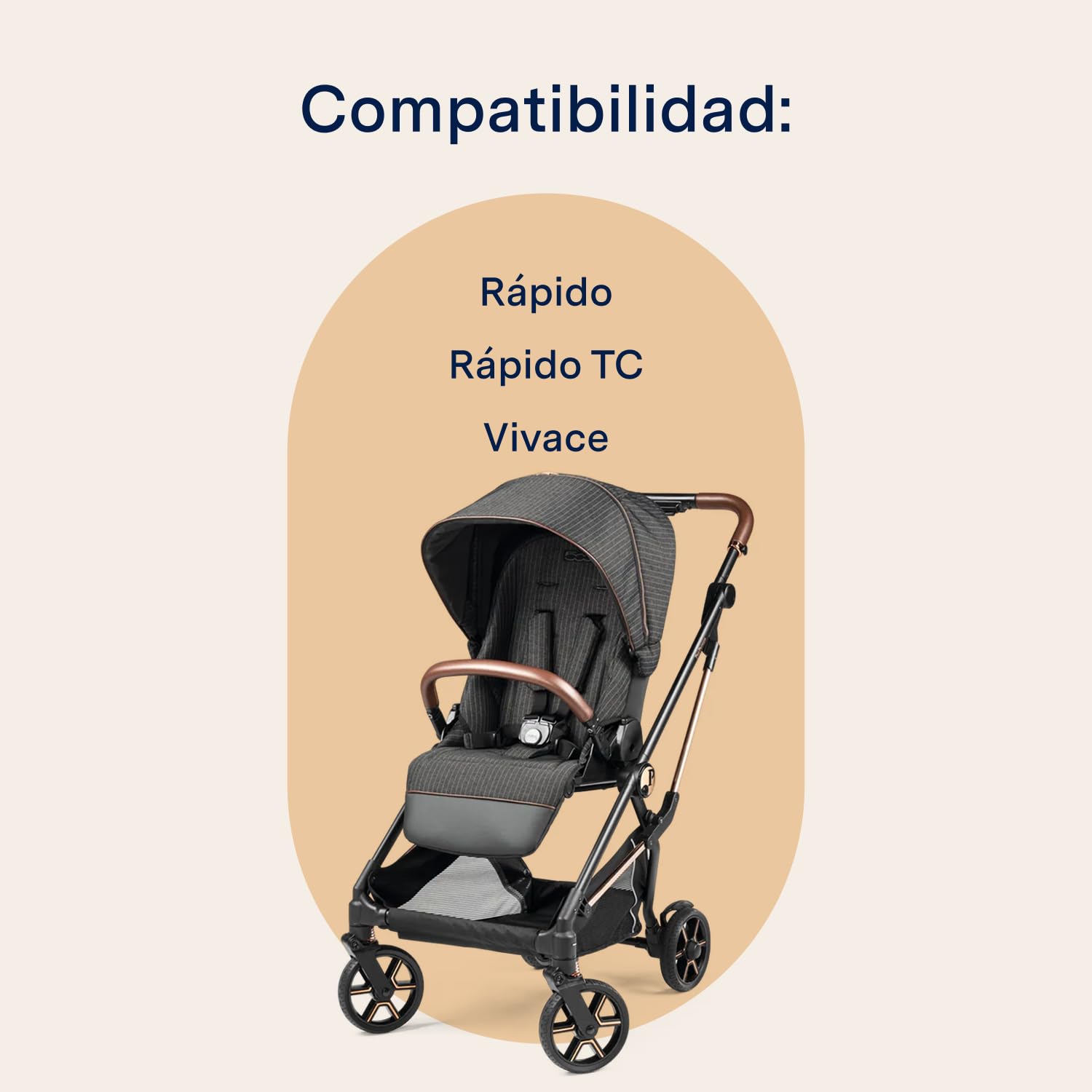 PEG Ride With Me Board - Patinete Trasero para Segundo Niño - Compatible con Sillas de Paseo Veloce y Vivace de Peg