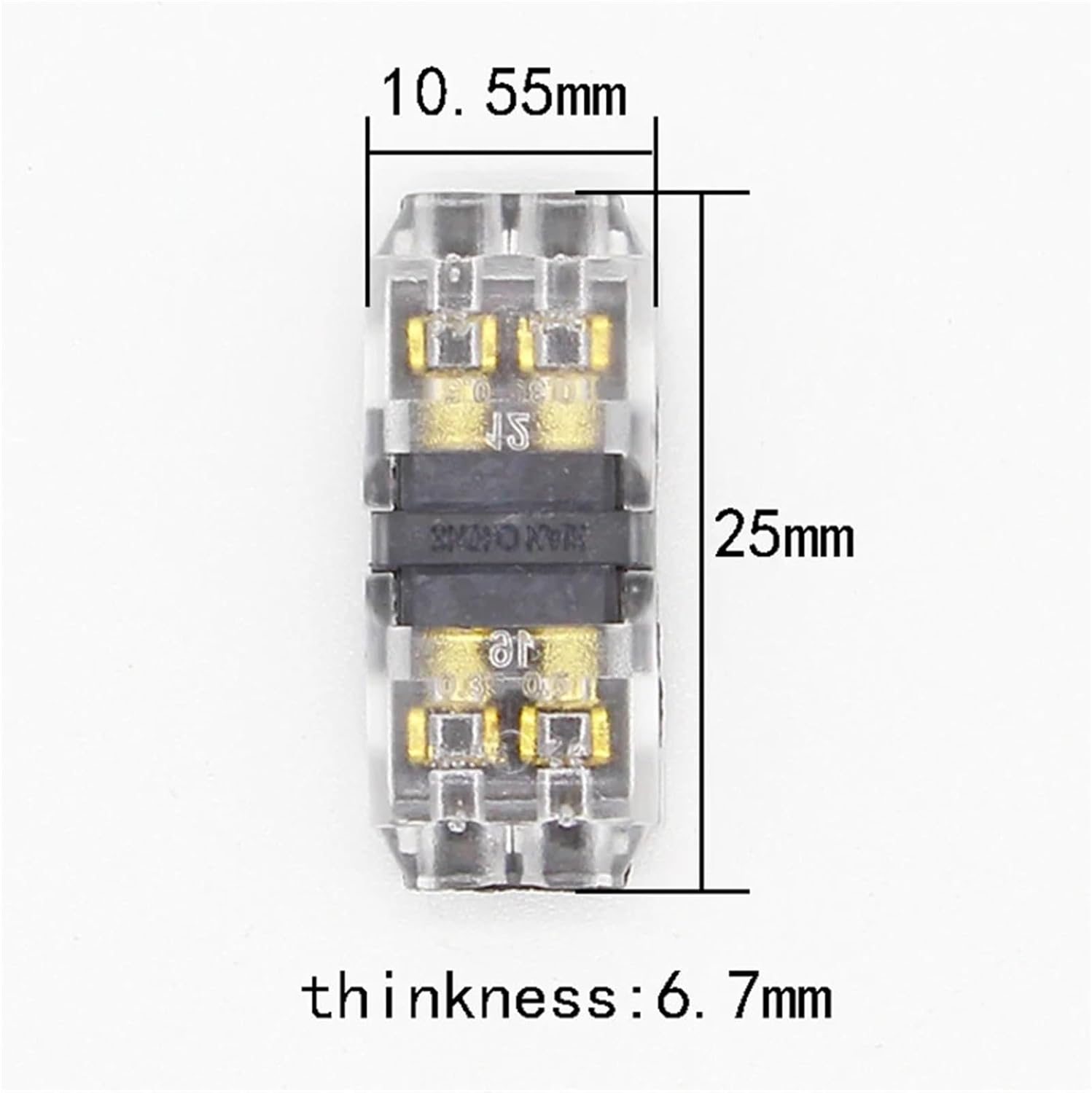 5 pcs 2pin Spring Connector Wire with no Welding no Screws Quick Connector Cable clamp Terminal Block 2 Way Easy for led Strip