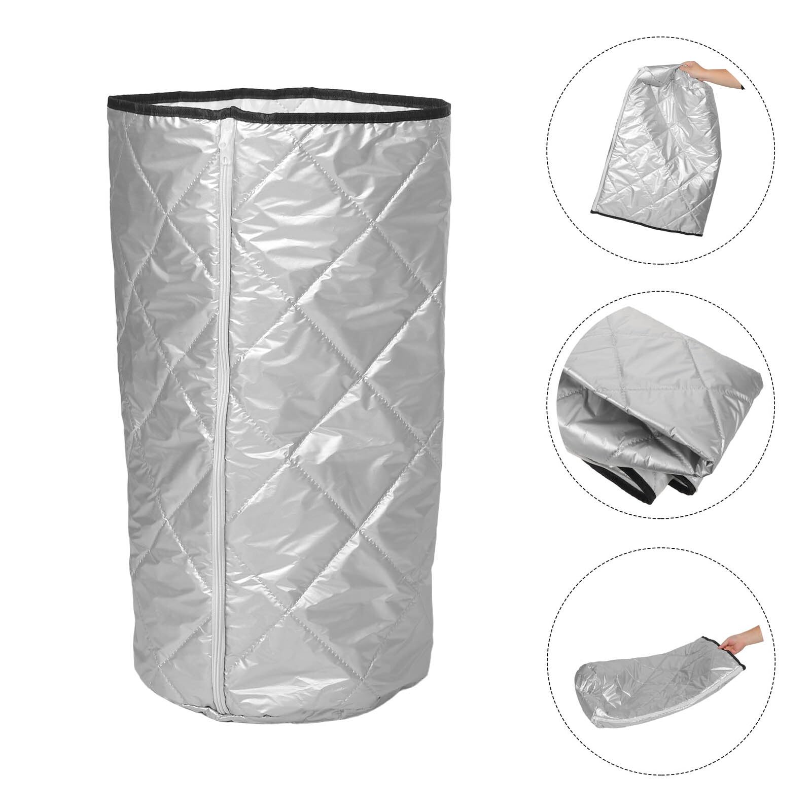 SEWACC Cubierta para Tanque de Gas de 15 Kg Funda Aislante de Tela Oxford Acolchado de Algodón Resistente al Sol Polvo Protección Térmica para Bombona de Gas en Camping y Actividades — view 9