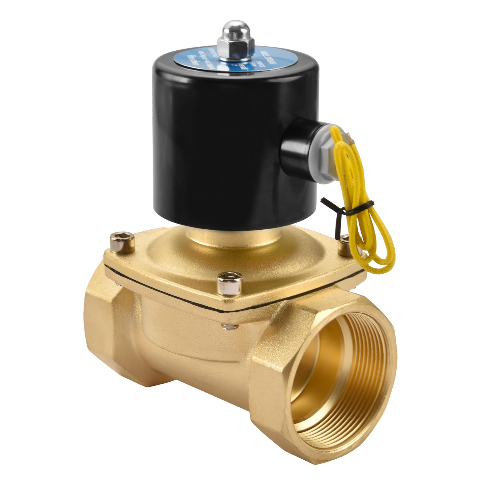 Honeywell 2 Port Valve 22mm Heschen Brass Electric Solenoid Valve, 2W-160-15J, 1/2 Inch, AC110V, Direct Action Water, Normally Closed, Replacement Valve 22mm Isolation Valve