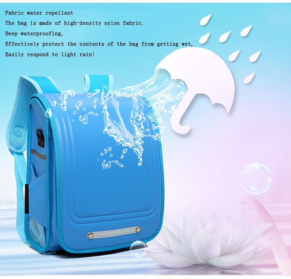 Mochila escolar para niños y niñas, impermeable, PU Randoseru, bolsas para estudiantes, color rosa