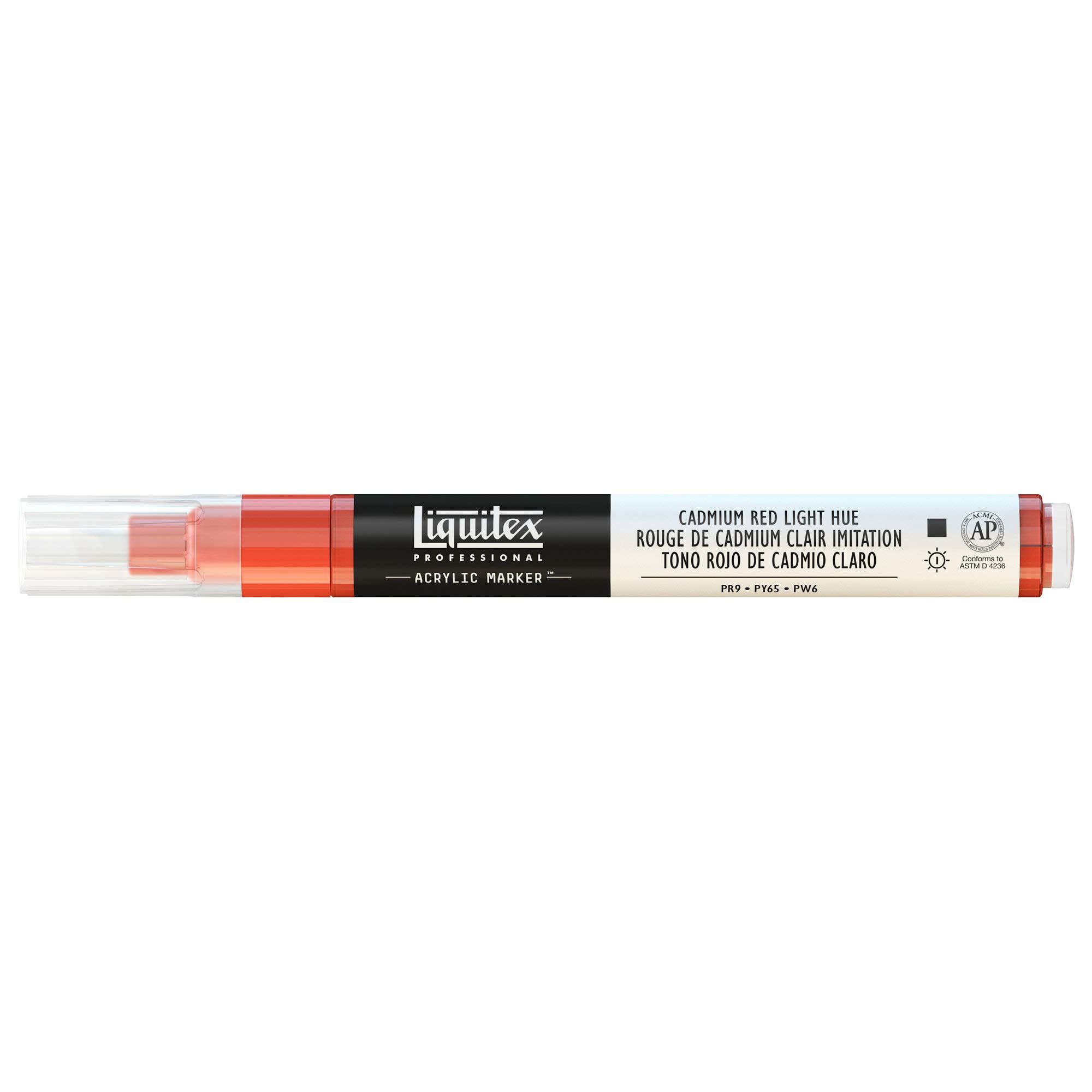 Liquitex 2-4 mm Fine Nib Paint Marker - Cadmium Red Light Hue