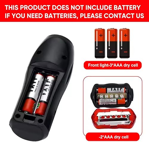 Miniatura 2 de Luces de bicicleta, superbrillantes con faros delanteros y traseros, luces de bicicleta para conducción nocturna con liberación rápida, juego de