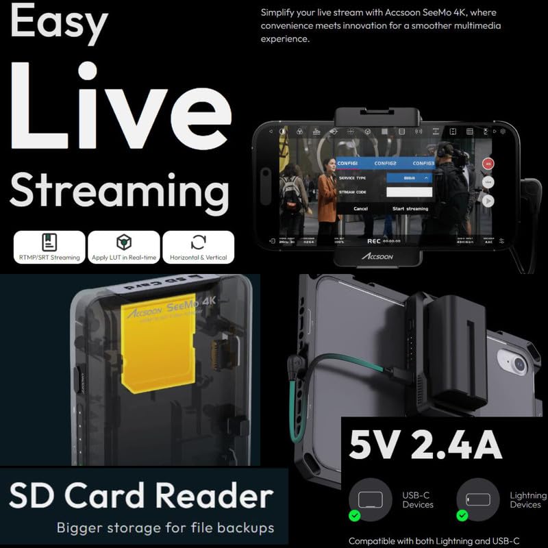 Amazon.com: Accsoon SeeMo 4K HDMI Video Transmission System for
