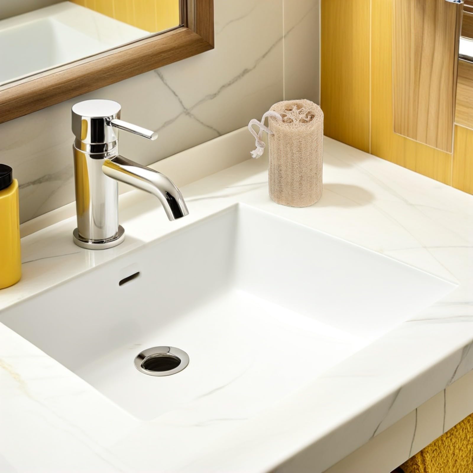 VALICLUD Esponjas de Lufa Naturales Exfoliantes 12 Piezas Paquete de Lufa de Baño Larga y Resistente 10 CM Diámetro 4-6 CM Depurador Corporal para Piel Seca y Ducha Uso Casa y Viajes