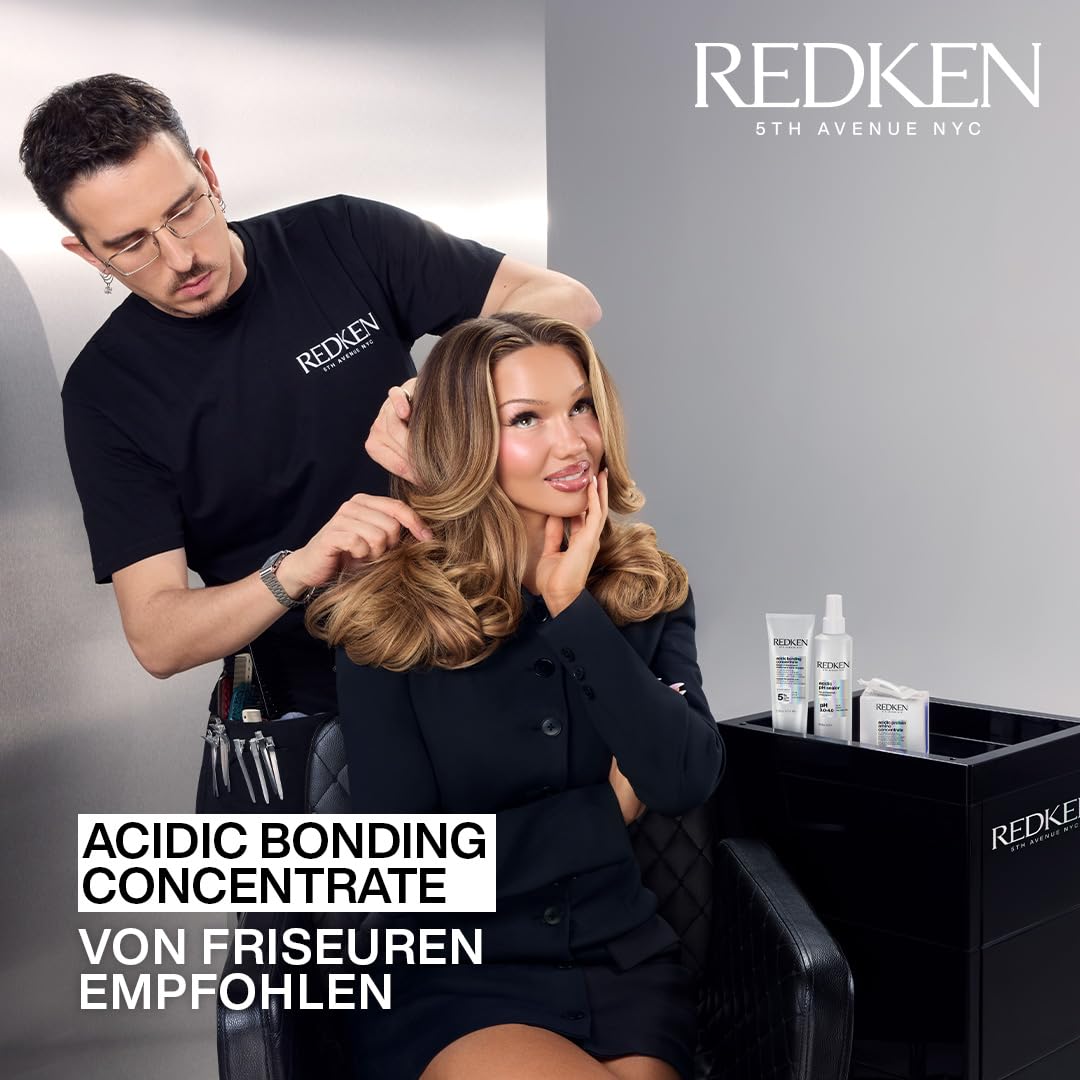 Redken Pflegeset mit Shampoo, Conditioner & Haarlotion, Konzentrierte All-In-One Formel gegen Farbverlust, Acidic Bonding Concentrate
