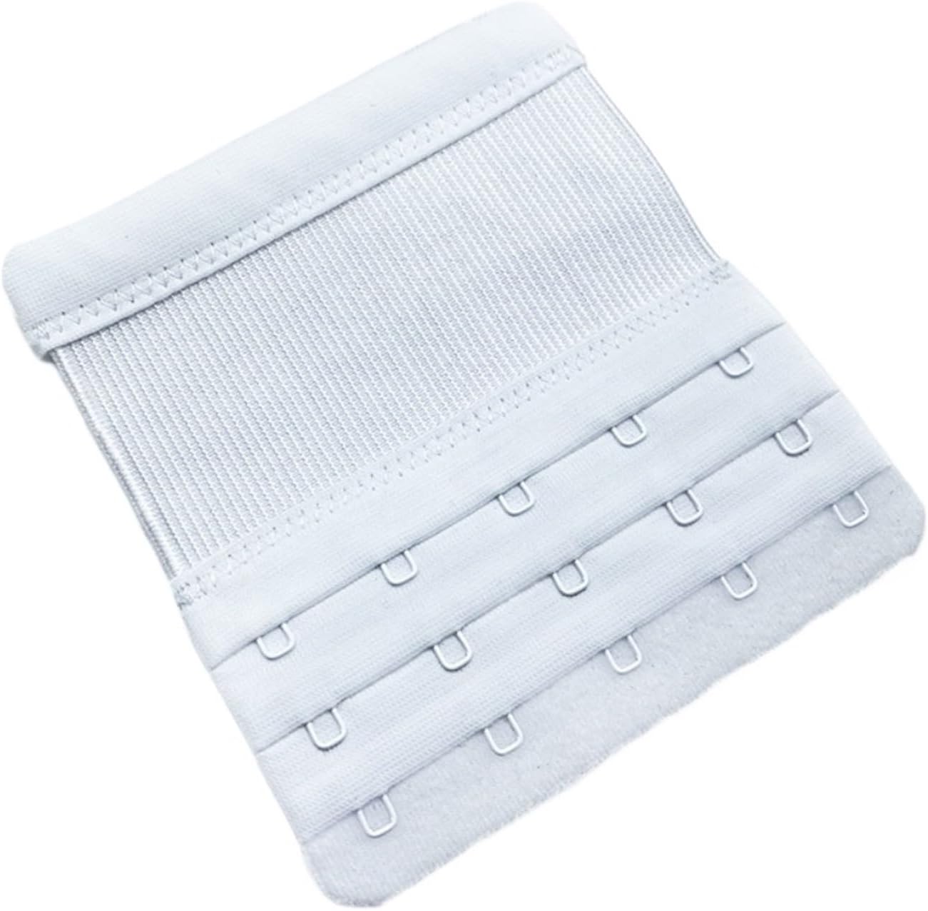 Bra Extenders 10Pcs Extension Strap for Women Adjustable Belt Buckle Nylon Elastic(Black)