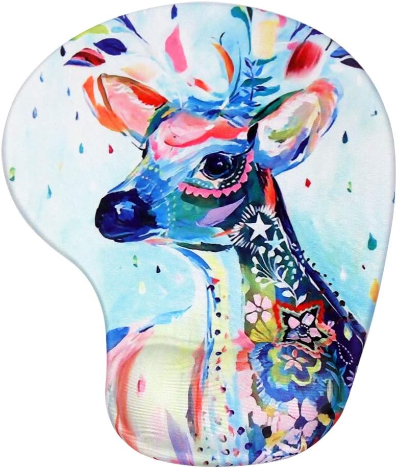Blue Beer Ergonomic Mouse Pad with Wrist Support Rest Cute Gel Wrist pad for Mouse