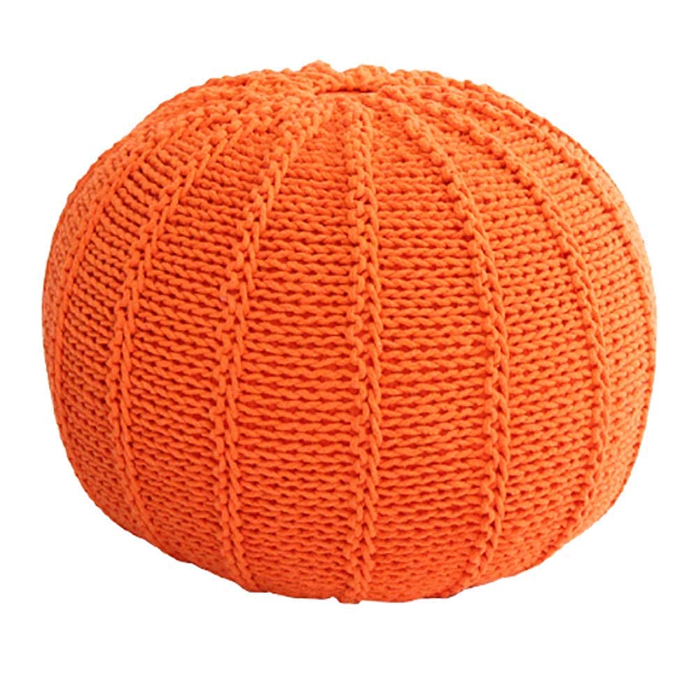 Siège de sol confortable contre les jambes lourdes : pouf tricoté main