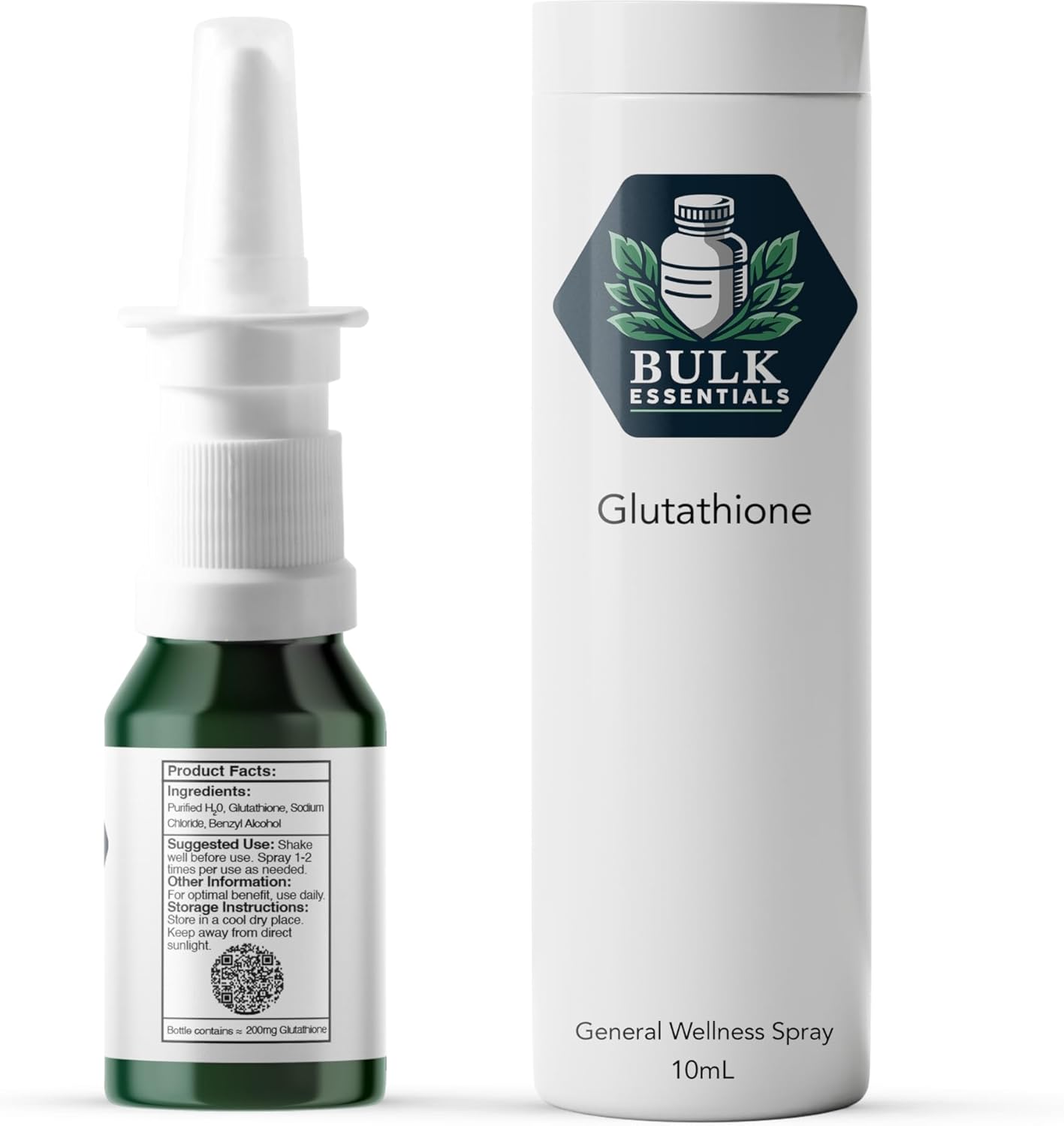 100% Pure Glutathione Supplement Spray for Women & Men – 2mg Per Spray for Antioxidant, Healthy Aging & Cellular Energy – USA Made 100 Serving Free from GMO and Gluten