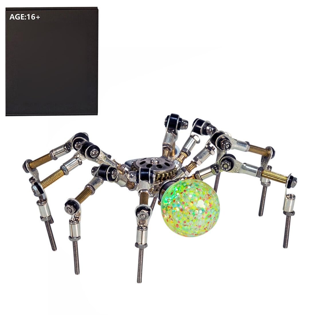 Set di puzzle con ragni in metallo 3D, 270 pezzi, insetti meccanici, puzzle 3D, set da modello, decorazione fai da te per gli appassionati