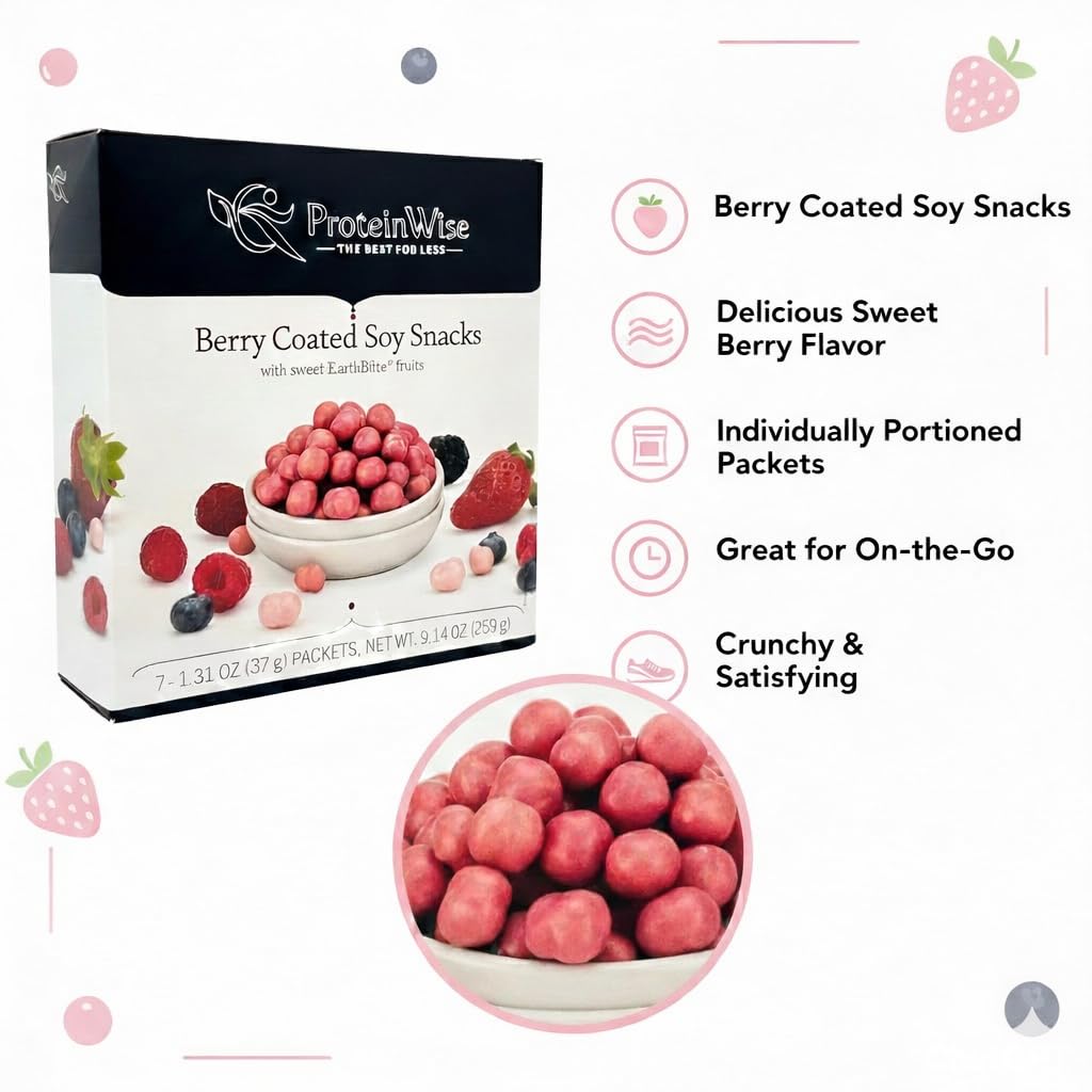 ProteinWise - Berry Coated Soy Snacks - 7/Box