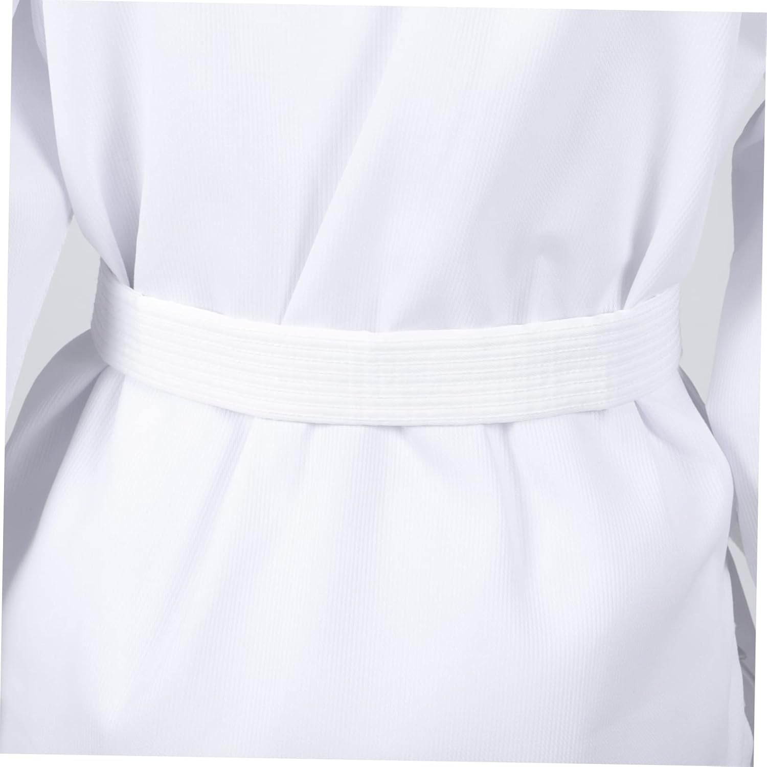 FOMIYES Karate Uniform for Adults and Teens Unisex Martial Arts Outfit Elastic Waistband Lightweight Training Costume for Karate Practice and Competitions