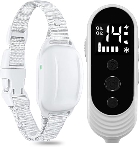 Collar de choque para perro, collar antiladridos para perro, con control remoto, collar electrónico de entrenamiento para perros grandes, medianos y