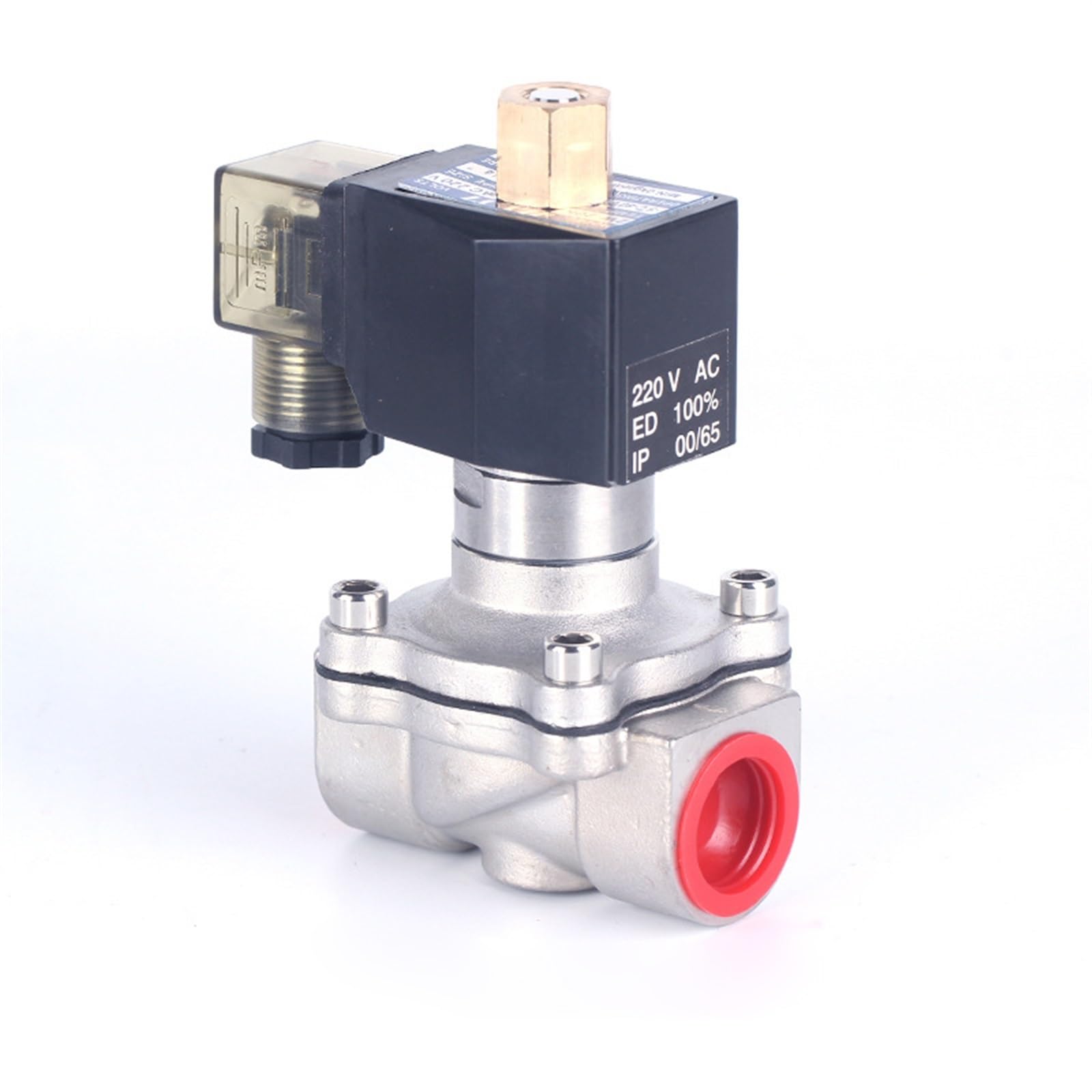 Elettrovalvola for Acqua normalmente Aperta DN32 1-1/4 Pollici 220 V a Bassa Pressione in Acciaio Inossidabile, 1 Pezzo(12vdc,NPT)