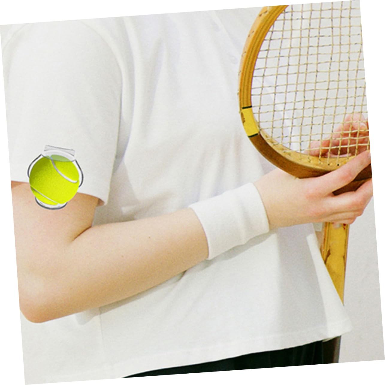 INOOMP 10 Pezzi Clip da Tennis Trasparente Clip in Vita da Tennis con Clip Porta Palline da Tennis Porta Tennis in Plastica Porta Tennis con Clip in Vita Forniture Portatile ABS