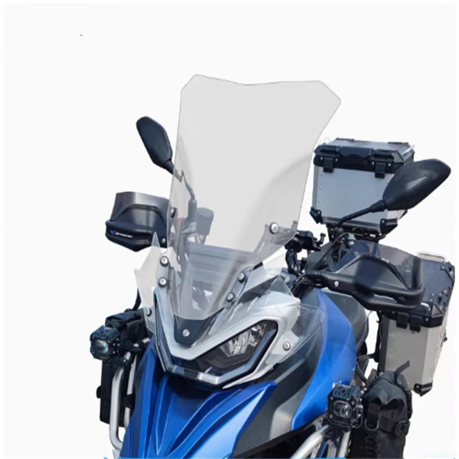 Parabrisas Moto para QJMOTOR para SRT750 para SRT800 para SRT900 Parabrisas Delantero Modificado para Motocicleta(53cm Transparent)